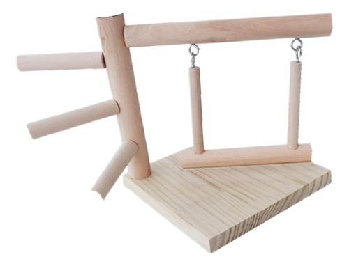Loros De Madera Perchas Para Pájaros Parque De Juegos Para
