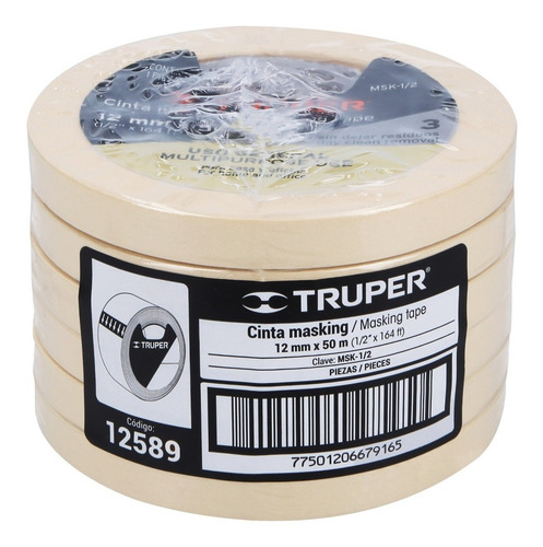 Masking Tape 1/2' X 50 Mt Truper 12589