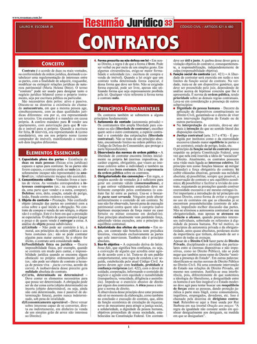 Resumão Juridico - Contratos, De Lauro R. Escobar Jr.. Editora Barros & Fischer, Capa Mole, Edição 1 Em Português, 2018