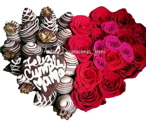Arreglos Frutales, Fresas Con Chocolate, Flores, Peluches