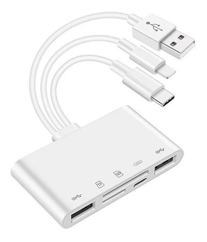 Adaptador Multimemory De Cámara Usb Otg Para Lector De Tarje