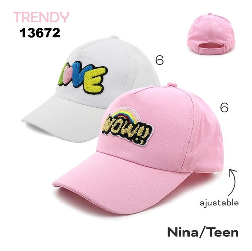 Gorra Trendy Ajustable Infantil Nena Nene Arcoiris 13659