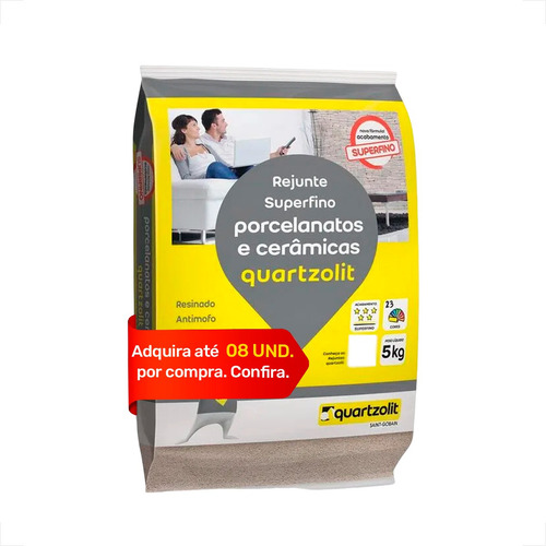 Rejunte Quartzolit 5kg Porcelanato Ipê