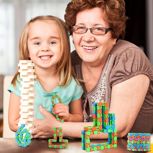 8 Piezas Wacky Tracks Snap Click Fidget Toys Para Niños Fing