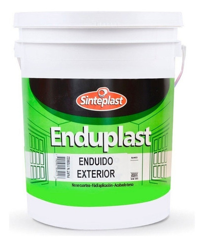 Enduído Plástico Exterior Sinteplast Enduplast 25kg