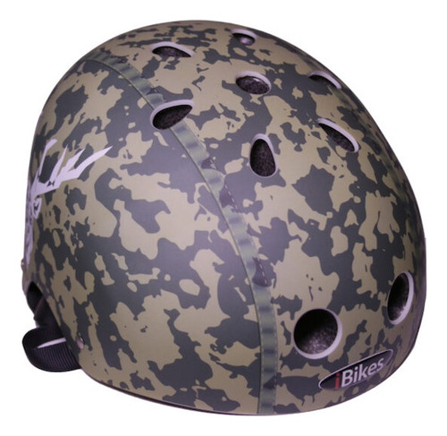 Casco Ibikes Alce Xs Camo Color Verde