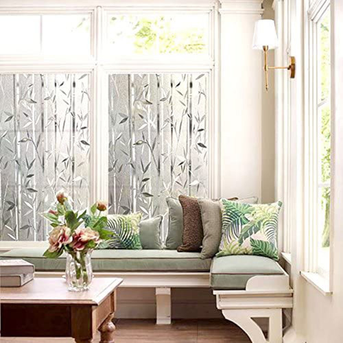 Calcomanía Para Ventanas Con Película De Vitral Esmerilado