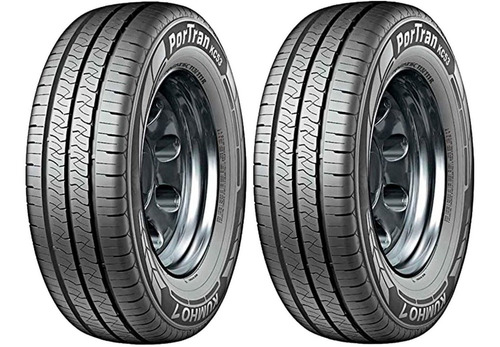 Kit 2 Neumaticos Kumho Kc5 185 R14 Carga 8telas Cavallino