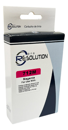 Cartucho Pro Resolution 712xl P/ Plotter T250 T650 Magenta