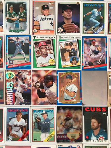 Lote De 108 Cards De Estrellas De Beisbol Tarjetas 80s Y 90s (Usado)