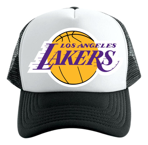 Gorra Trucker Lakers Basket  Serie Black And White