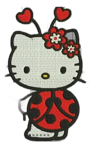 Matriz de Bordado Hello Kitty Praia - Enila Design