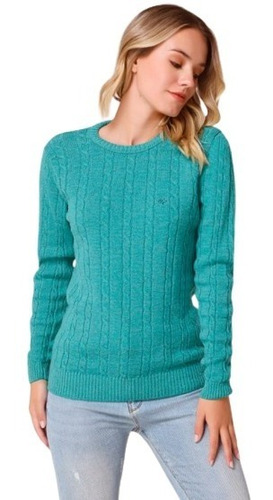 Sweater Dama Tejido Trenzado Nueva Coleccion 2021 Art O18