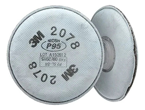 Kit 1 Par Filtro 3m 2078 P95 Pff2 Respirador Particulados