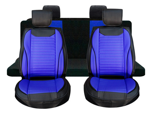 Funda Univ. Fibra Carbono Azul Ideal Para Hyundai Tucson