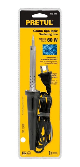 Cautín Tipo Lápiz P/ Soldar 60 Watts Economico Pretul 22810 | REXVARE