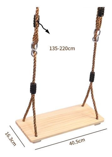 Columpio De Madera Para Árbol, Asiento Colgante, Diseño De