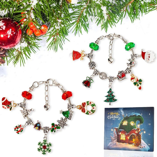 . .. Juego De Joyas Con Calendario De Adviento De 24 Piezas