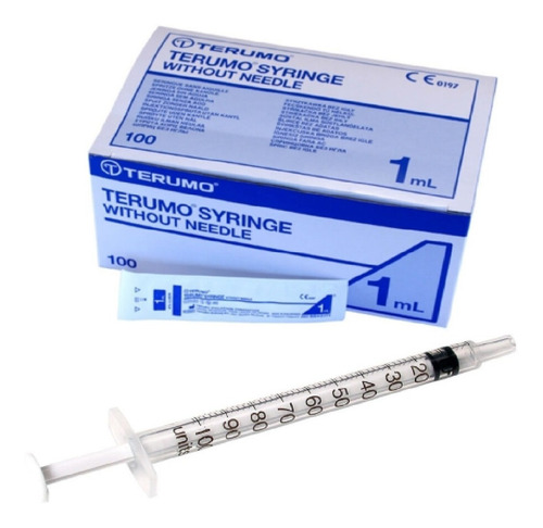 Jeringa Terumo 1ml Con Aguja Caja X 100 Unidades