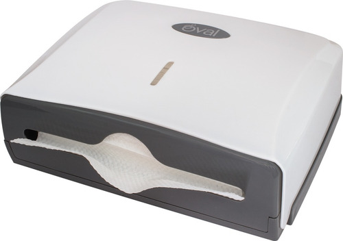 Despachador Toalla Interdoblada Eco Oval DV041 DV042 Blanco 250 Toallas 22.6 x 28.3 cm
