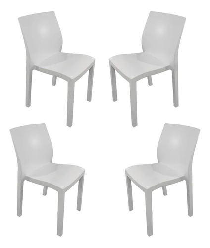 Silla Paris X4 Mascardi Blanca 