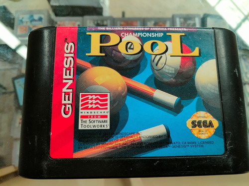 Championship Pool Sega Genesis