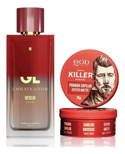 Coffret Gl Desejo Deo Colonia 100ml + Pomada Capilas Qod