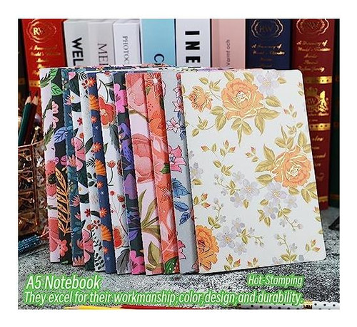 Paquete De Revistas Para Escribir A5 Notebook Bulk Set, 12 Y
