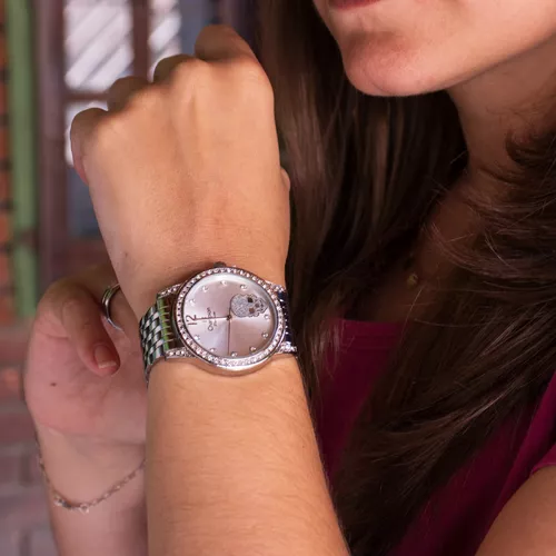 Relógio Feminino Champion Prateado Analógico Cn20140q - Virtuale Shopping