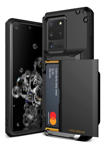 Funda Para Galaxy S20 Ultra Vrs Design Wallet Black