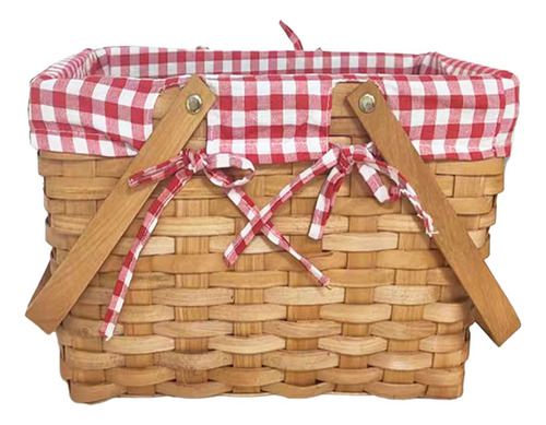 Cesta De Picnic, Cesta De Flores Con Forro, Cesta De Pan L