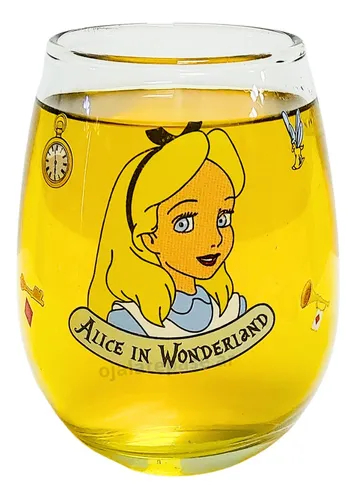 Vaso Sin Tallo Alicia En El Pais De Las Maravillas Vidrio
