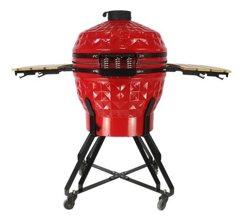 Imagem 7 de 8 de Churrasqueira Kamado Big Bob Egg Cerâmica Carvão Grill 24
