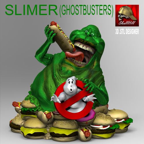 Imagen 1 de 4 de Slimer Ghostbuster- Arte Plastico