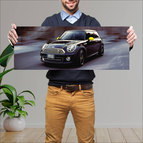 Cuadro 30x80cm Auto 2012 Mini Cooper Ray Line 37 131