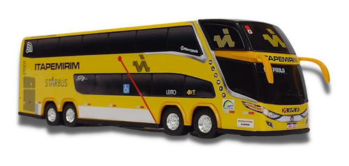 Brinquedo Miniatura De Ônibus Itapemirim Starbus 1800 Dd