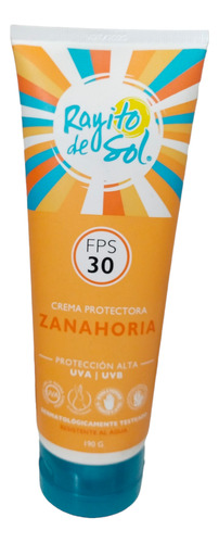 Protector Solar Zanahoria Fps30 Rayito De Sol 190g