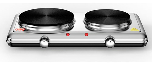 Anafe Portátil De Mesa Eléctrico Rotel 2 Discos 155 + 185 Mm Color Gris