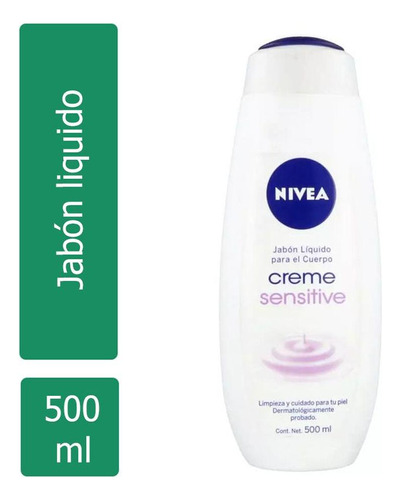 Jabón Líquido Corporal Nivea Creme Sensitive Hidratante 500ml