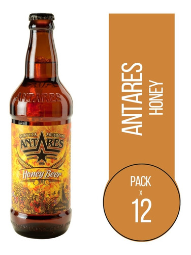 Cerveza Antares Honey Caja 12 X 500ml. 