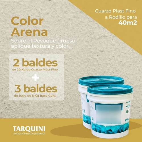 Revestimiento Texturado A Rodillo Tarquini 40m2 Oferta!