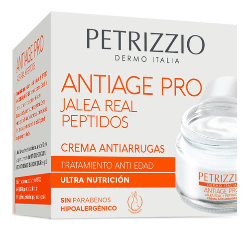 Crema Antiage Pro Jalea Real + Peptidos Petrizzio Dermo