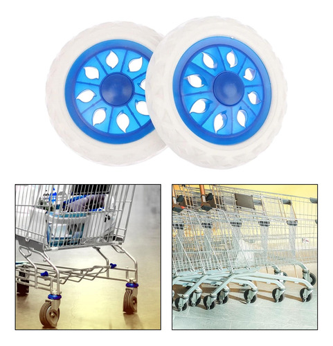 Ruedas Plegables Para Carrito De Compras, Ruedas Para Azul