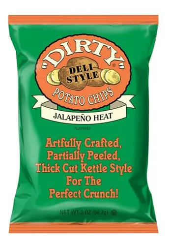 Dirty Chips Jalapeño Picante 2oz - Pack De 25 Unidades
