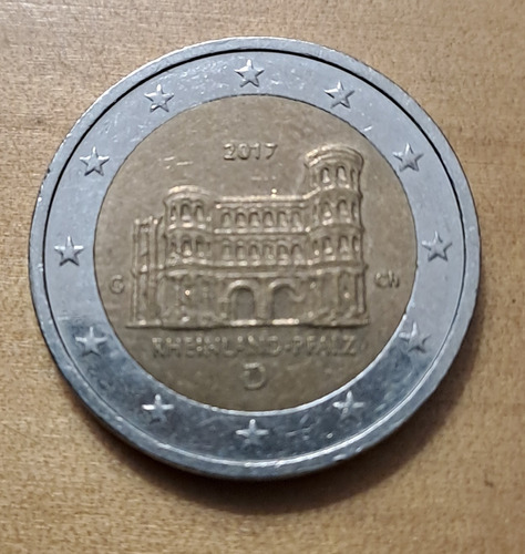 Alemania Moneda 2 Euro Conmemorativa Rheinlandpfals 2017