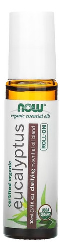 Mezcla de aceites esenciales de eucalipto en rollo Now Foods, 10 ml