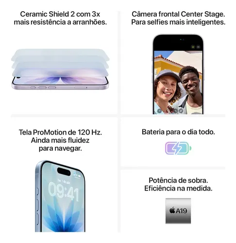 iPhone 17 256 GB - Azul-névoa (Novo com caixa aberta) | MercadoLivre