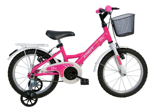 Bike Infantil Aro 16 Athor Bliss Feminina 3 4 5 6 Anos Cesta