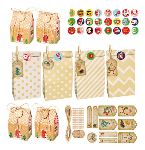 Bolsa De Caramelos Advent Candy Sacks Countdown Box