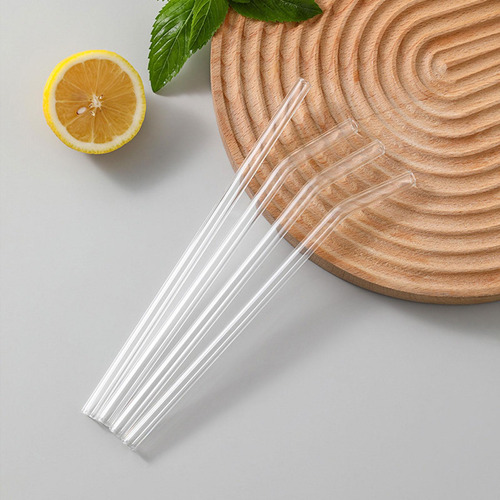Juego De 4 Pajitas De Vidrio Elegantes Para Refrescarte